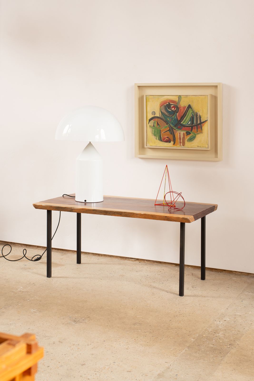 Mid Century French Coffee Table With Sapwood Edge photo vinterior