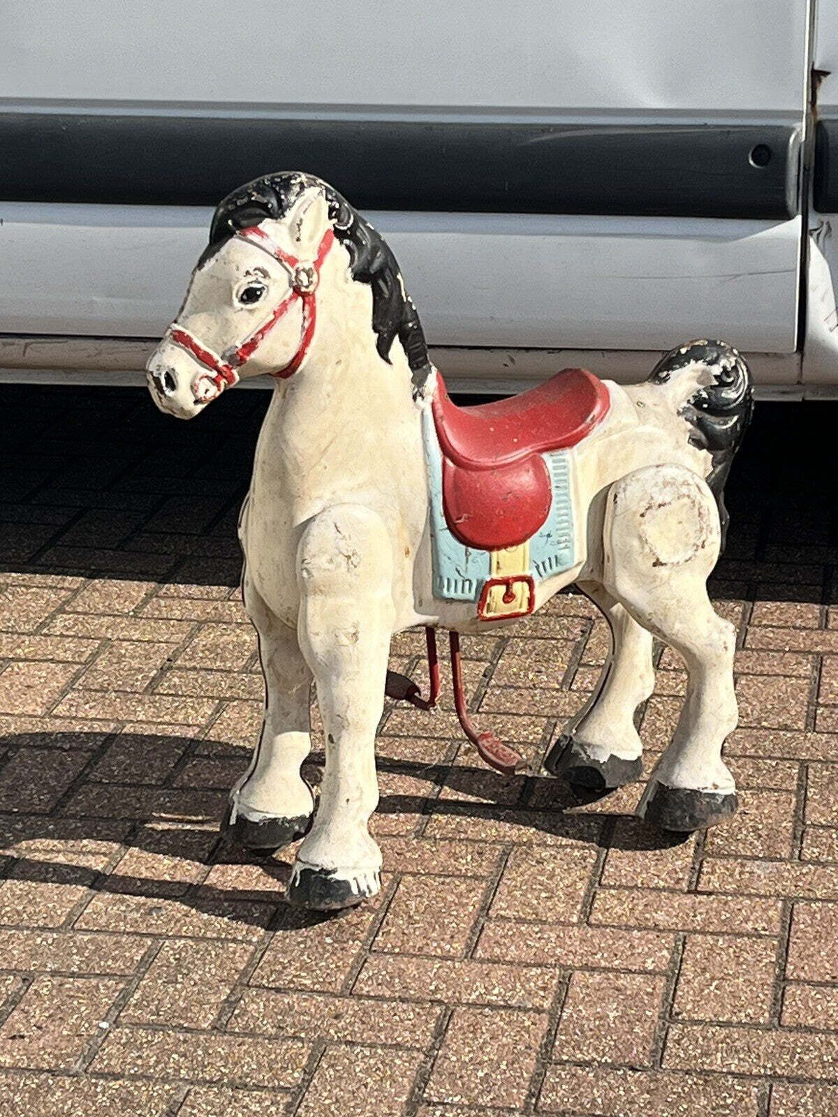 Metal Ride Along Metal Horse By Mobo photo for sale