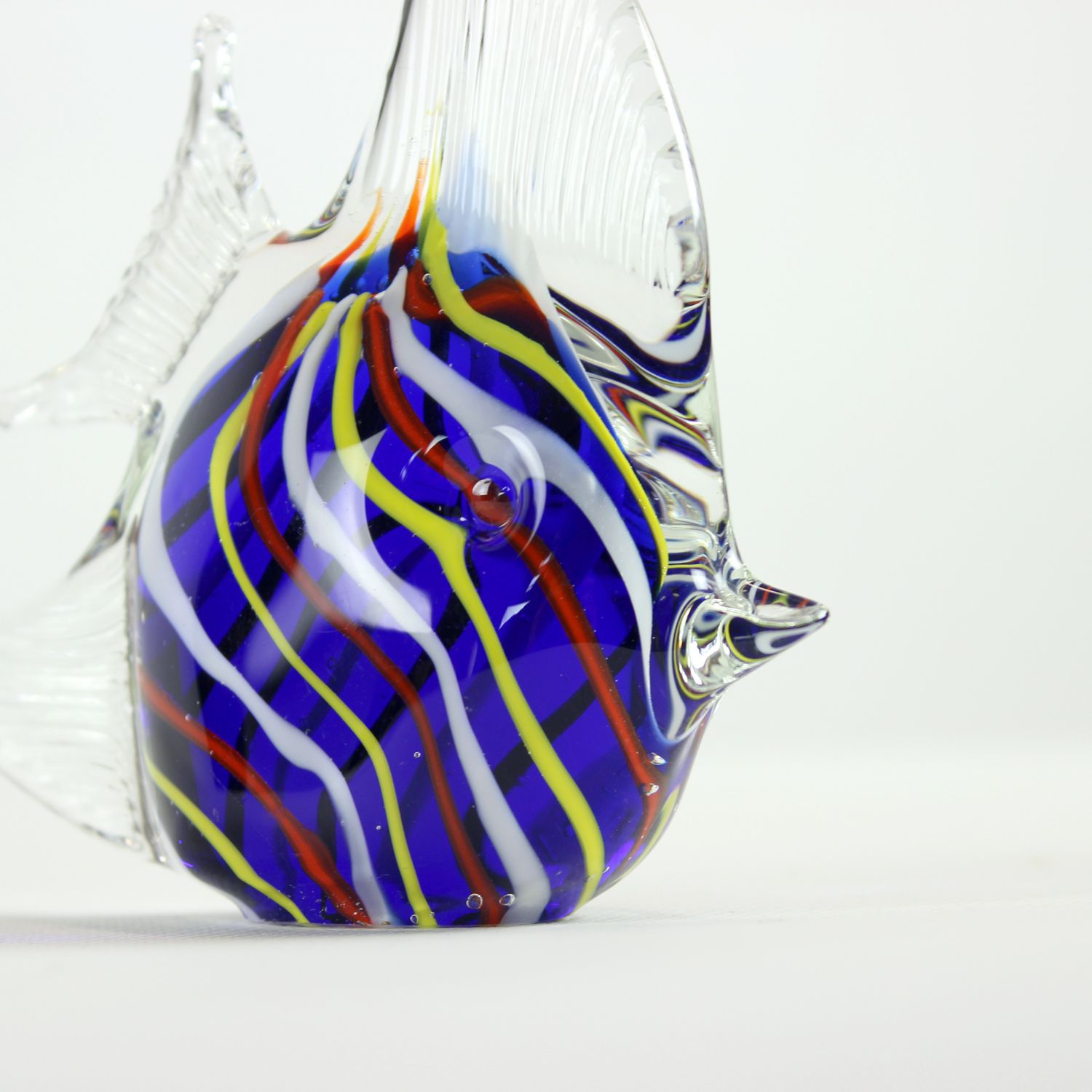Stunning Glass Fish Statue, Czechoslovakia 1960s photo furniture