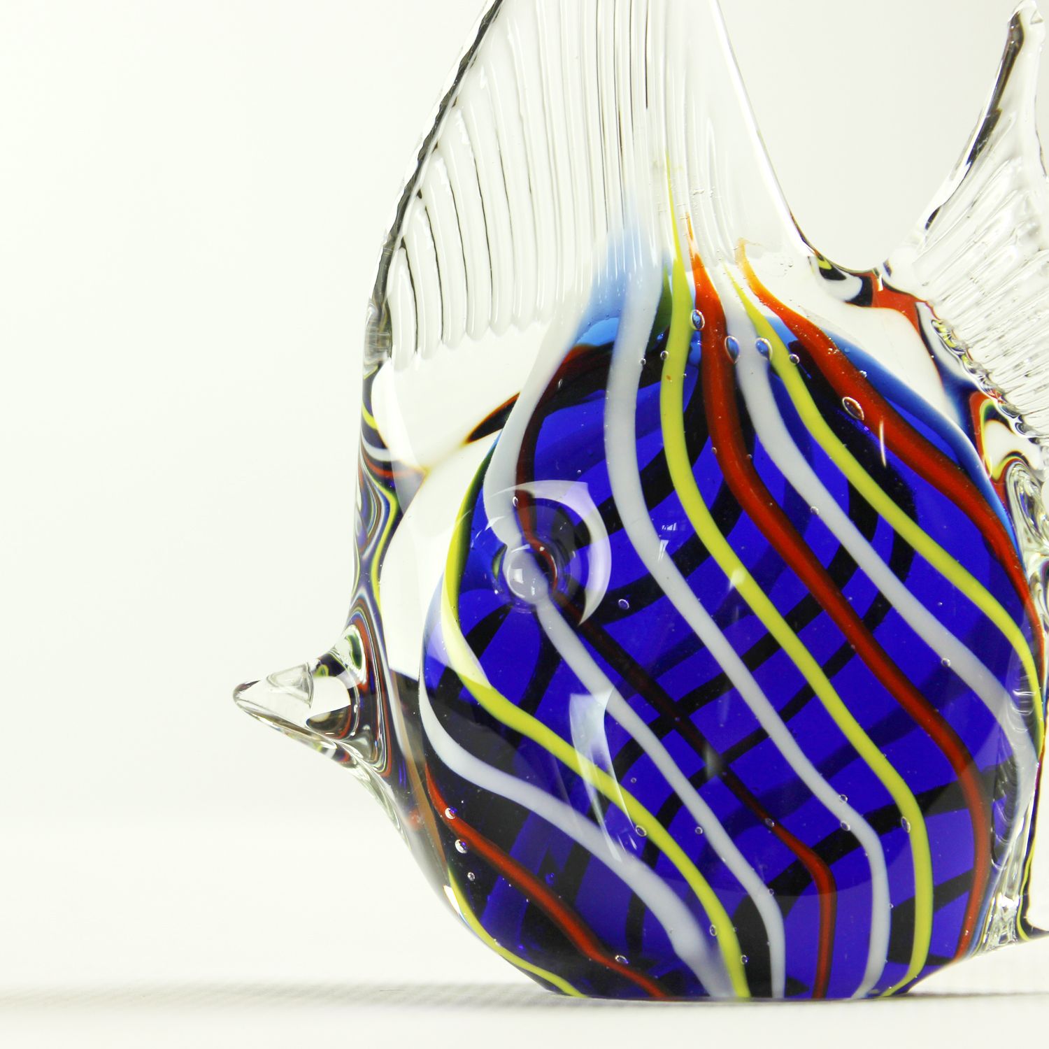 Stunning Glass Fish Statue, Czechoslovakia 1960s photo buy
