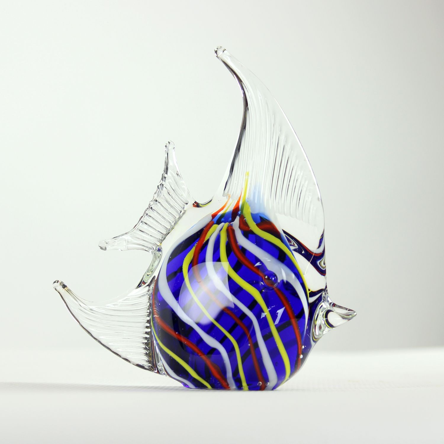 photo vinterior Stunning Glass Fish Statue, Czechoslovakia 1960s