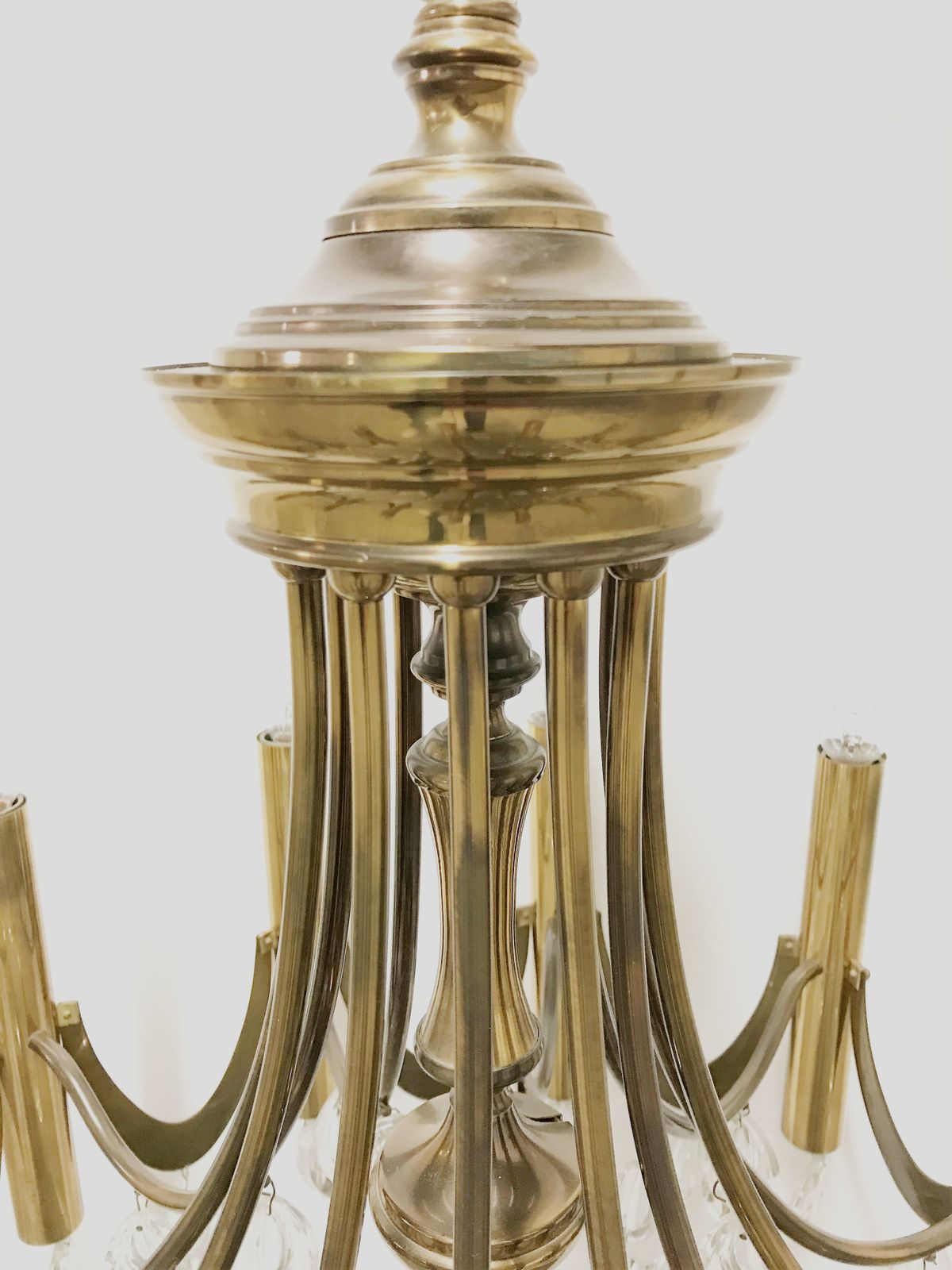 Brass Gaetano Sciolari Chandelier, 1960s photo 450.0