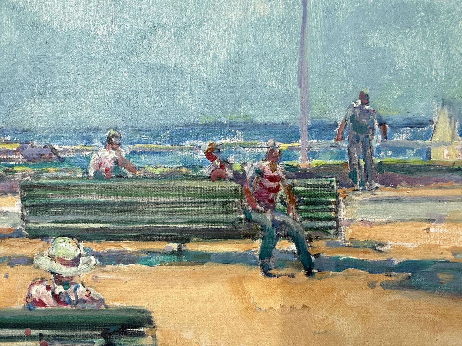 Josep Amat Promenade In Sant Feliu De Guíxols Spain C.1980 photo Art