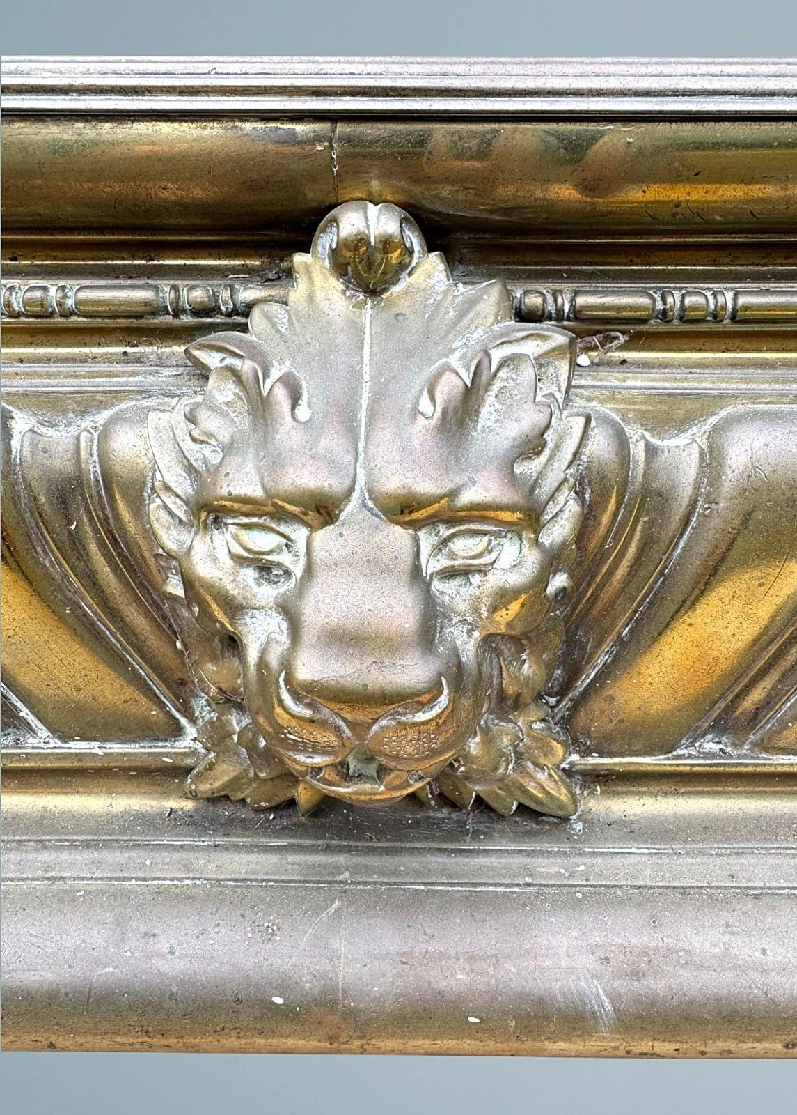 Large 19th Century Country House Brass Fender photo 495.0
