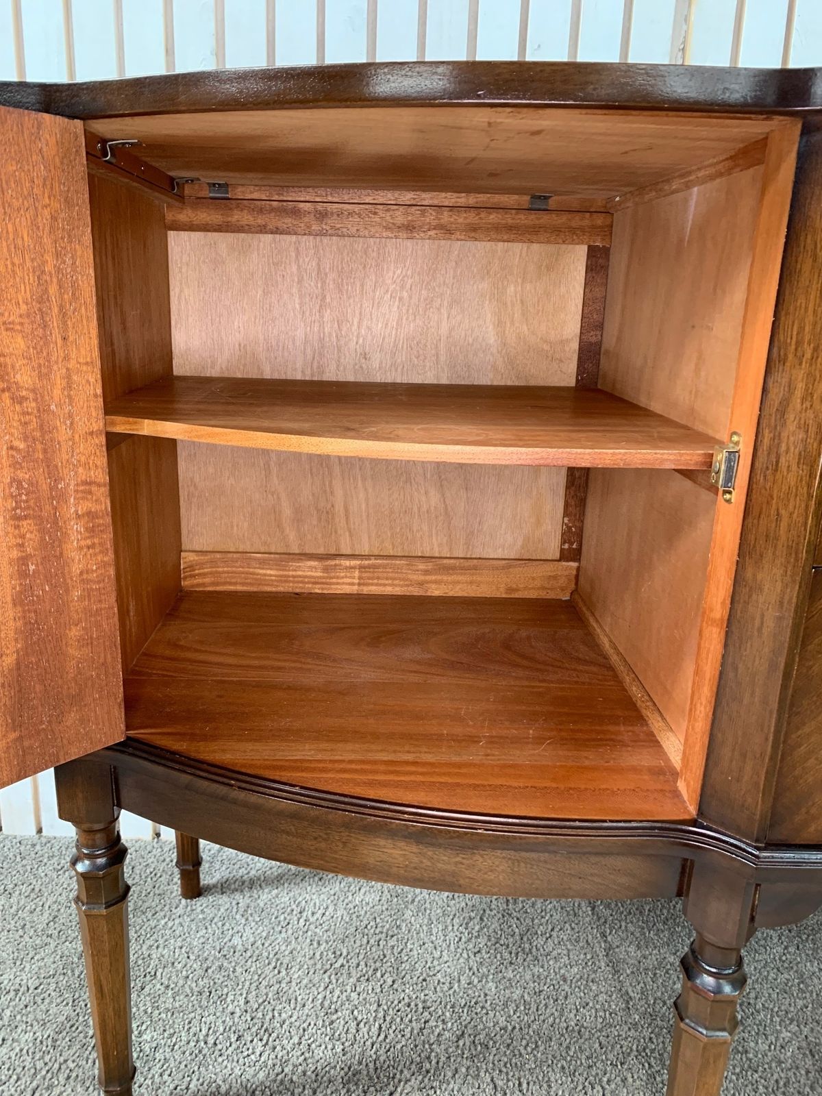 photo for sale Vintage Strongbow Serpantine Sideboard With 3 Drawers And 2 Doors.