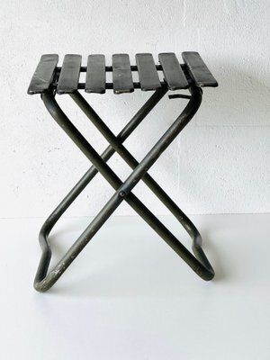 Industriële Opvouwbare Metalen Stoel, Jaren 1970 photo furniture