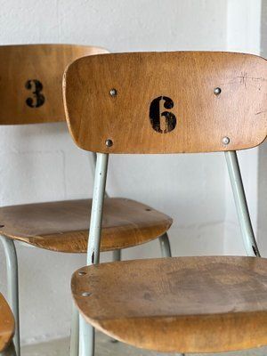 Vintage Schoolstoelen, Ca. Jaren 1970, Set Van 6 photo buy