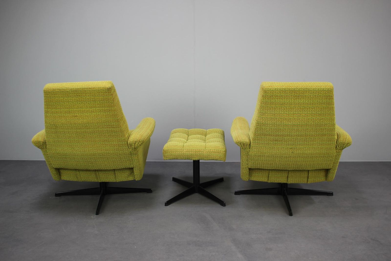 Mid Century Pair Of Armchairs Tabouret By Morávek A Munzar, 1968s, Czsk photo 1163.0