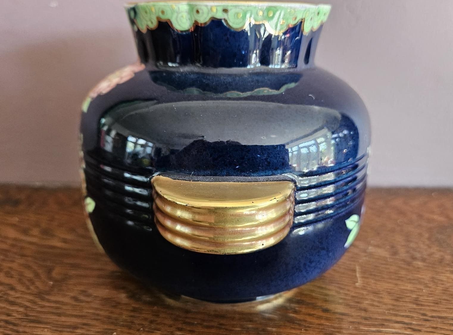 Crown Devon Art Deco Vase, 1930s photo 165.0