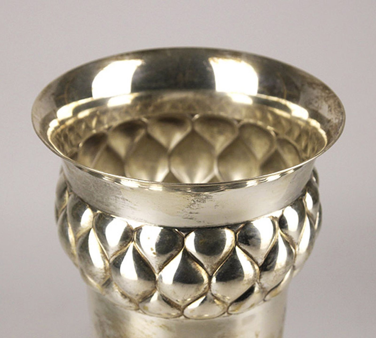 photo furniture Jugendstil/Art Nouveau Silver Plated Chalice Shaped Presentation Trophy Vase By German Company Württembergische Metallwarenfabrik (Wmf)