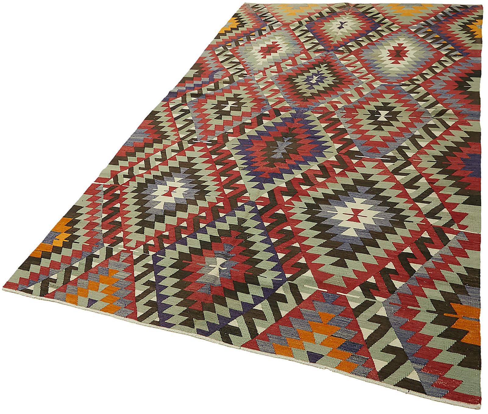 Handmade Multicolor Oriental Kilim Rug 168 Cm X 308 Cm photo for sale
