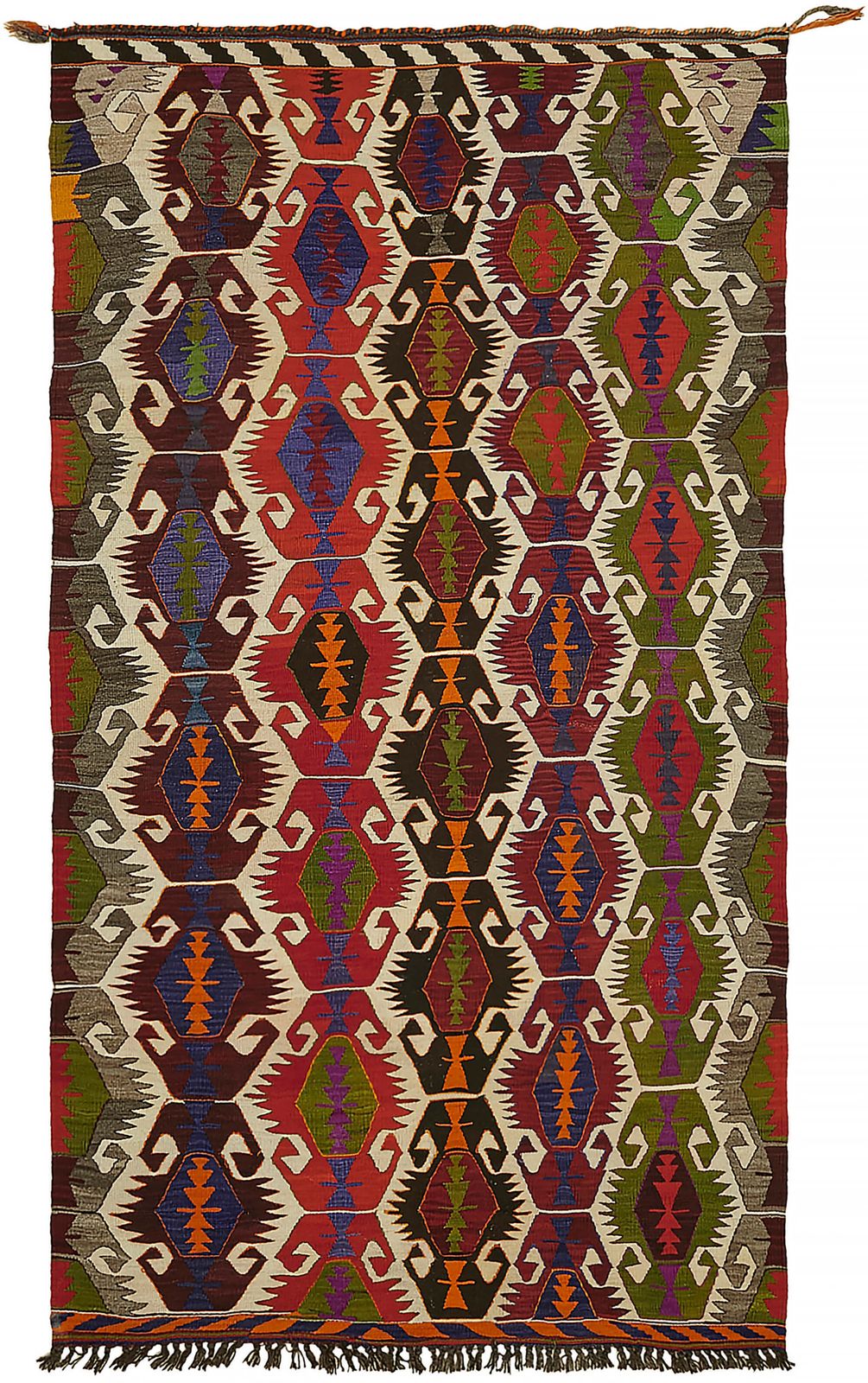 Handmade Multicolor Oriental Kilim Rug 177 Cm X 314 Cm