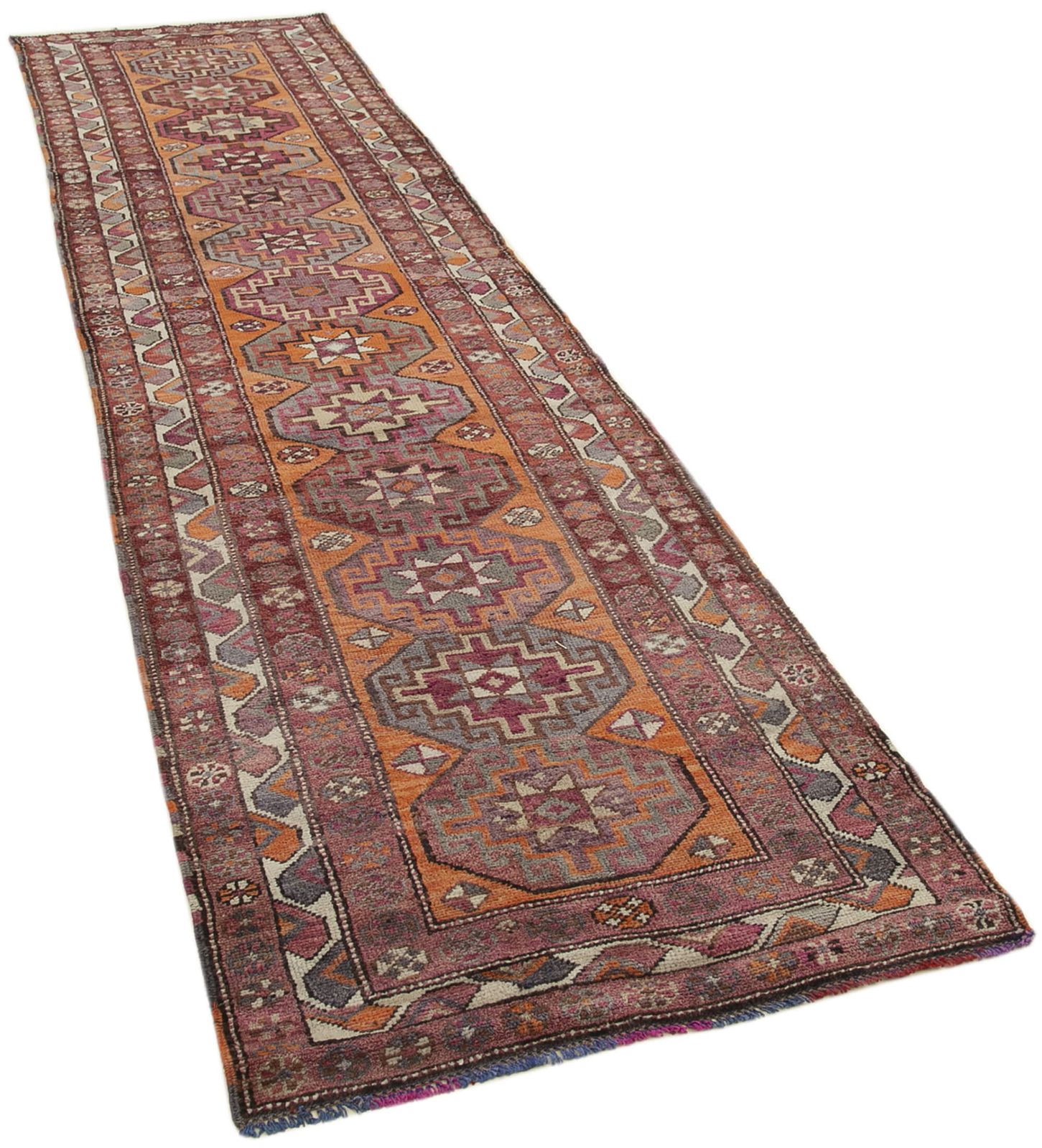 Handmade Purple Boho Runner Rugs 91 Cm X 375 Cm photo furniture