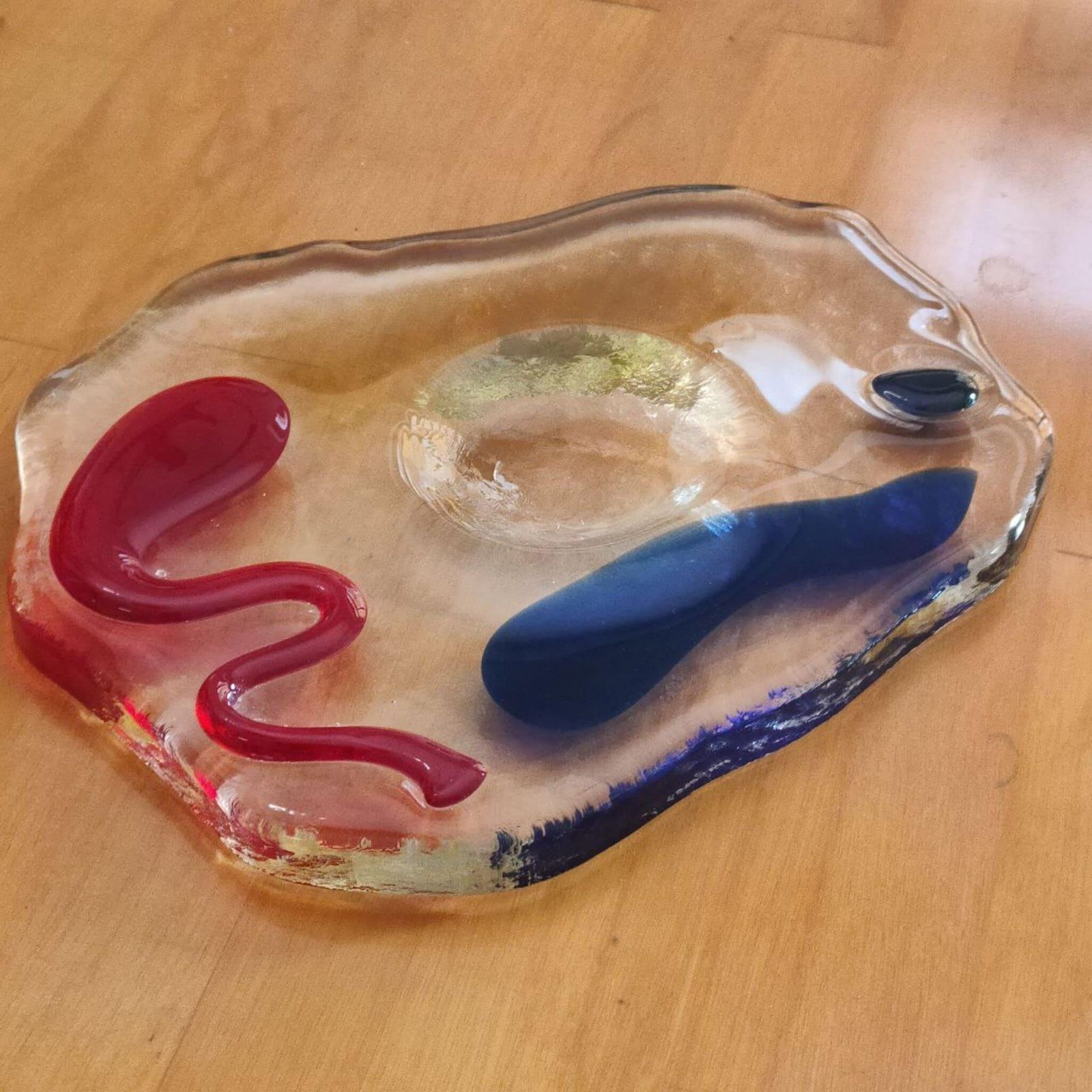 Mid Century Modern Murano Glass Catchall Ashtray Luigi Serafini Memphis 1980s photo buy