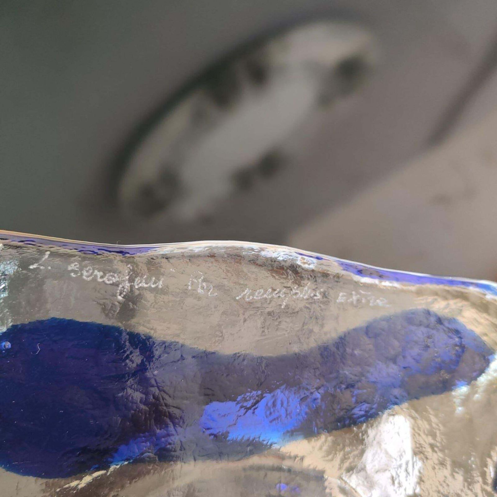 photo for sale Mid Century Modern Murano Glass Catchall Ashtray Luigi Serafini Memphis 1980s