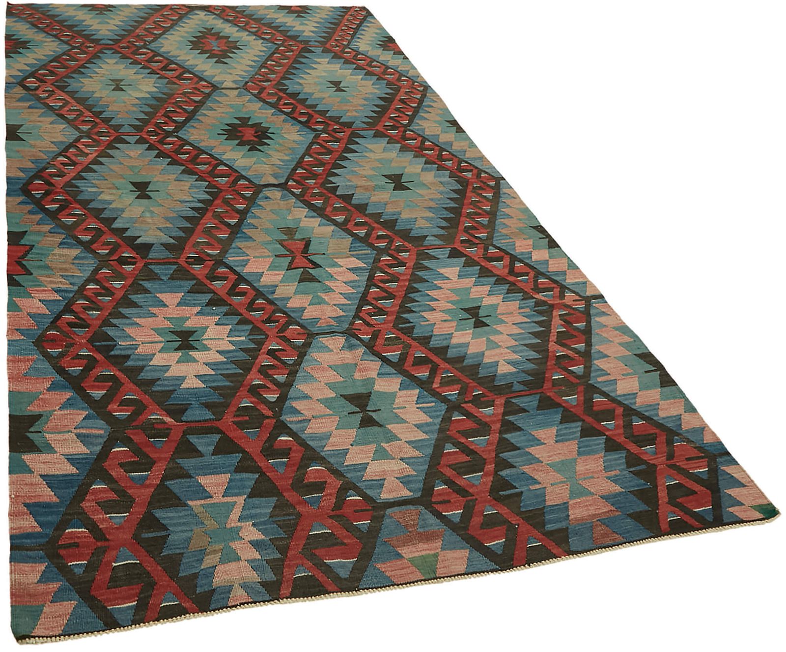 Handmade Multicolor Oriental Kilim Rug 158 Cm X 296 Cm photo furniture
