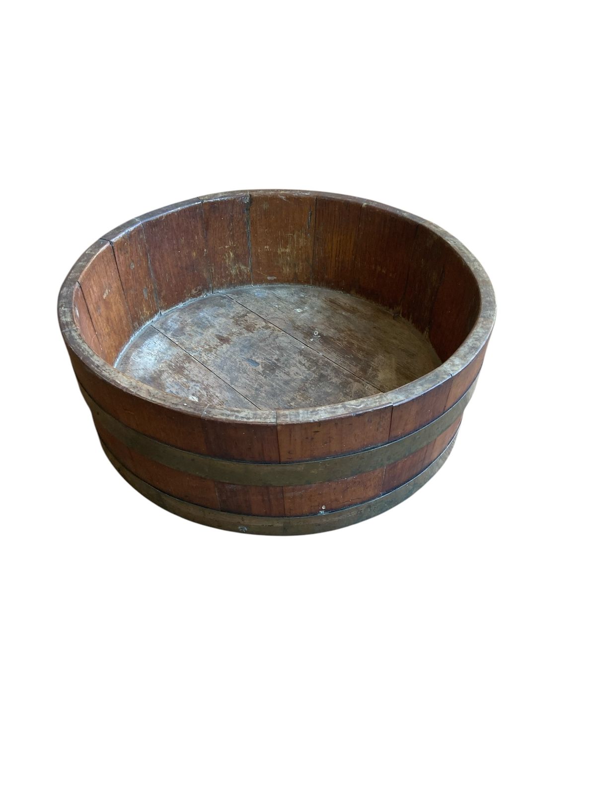 Edwardian Chestnut Wood Planter Or Ice Bucket. photo 180.0