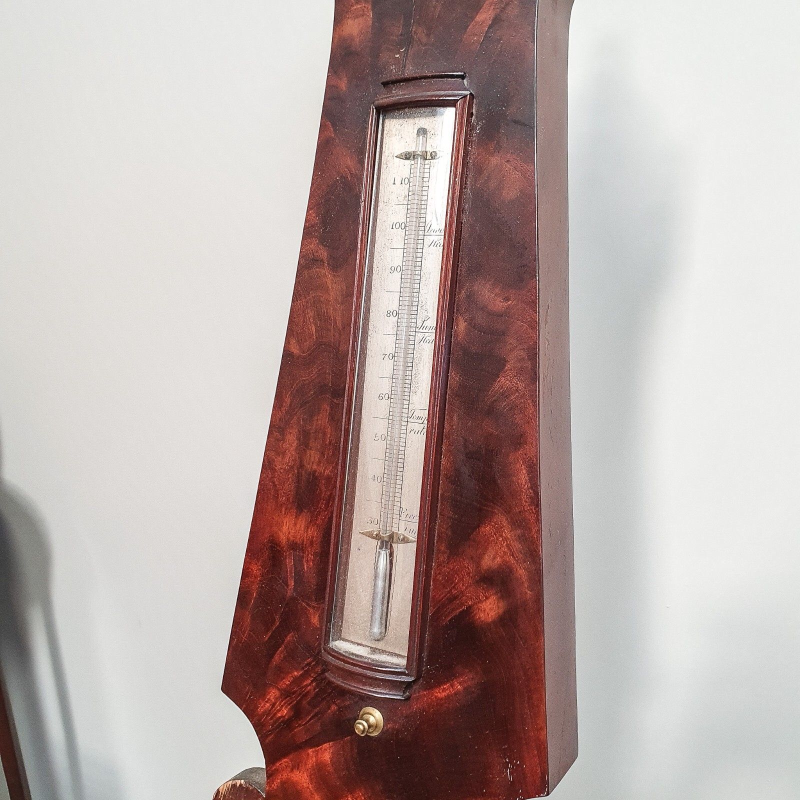 photo buy Barometer George The III French Royal Exchange London Mahogany Cased Barometer