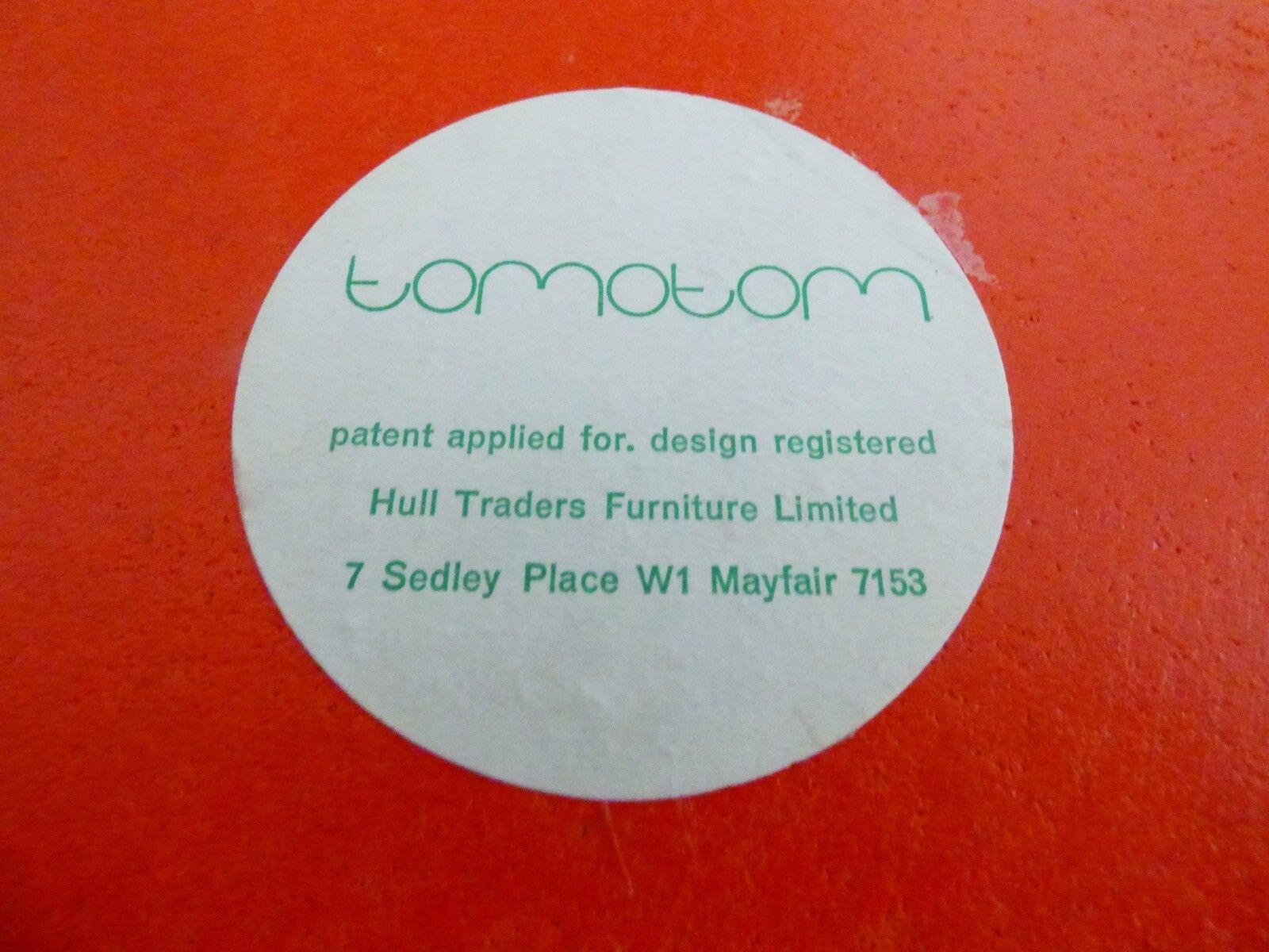Stunning Vintage Hull Traders Bernard Holdaway Tomotom Storage Side Table 1960's photo buy