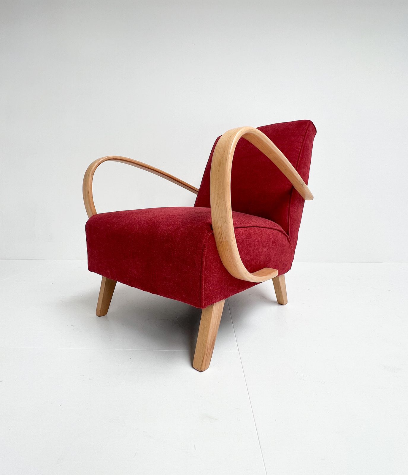 Renovated Jindrich Halabala Armchair, 1950s