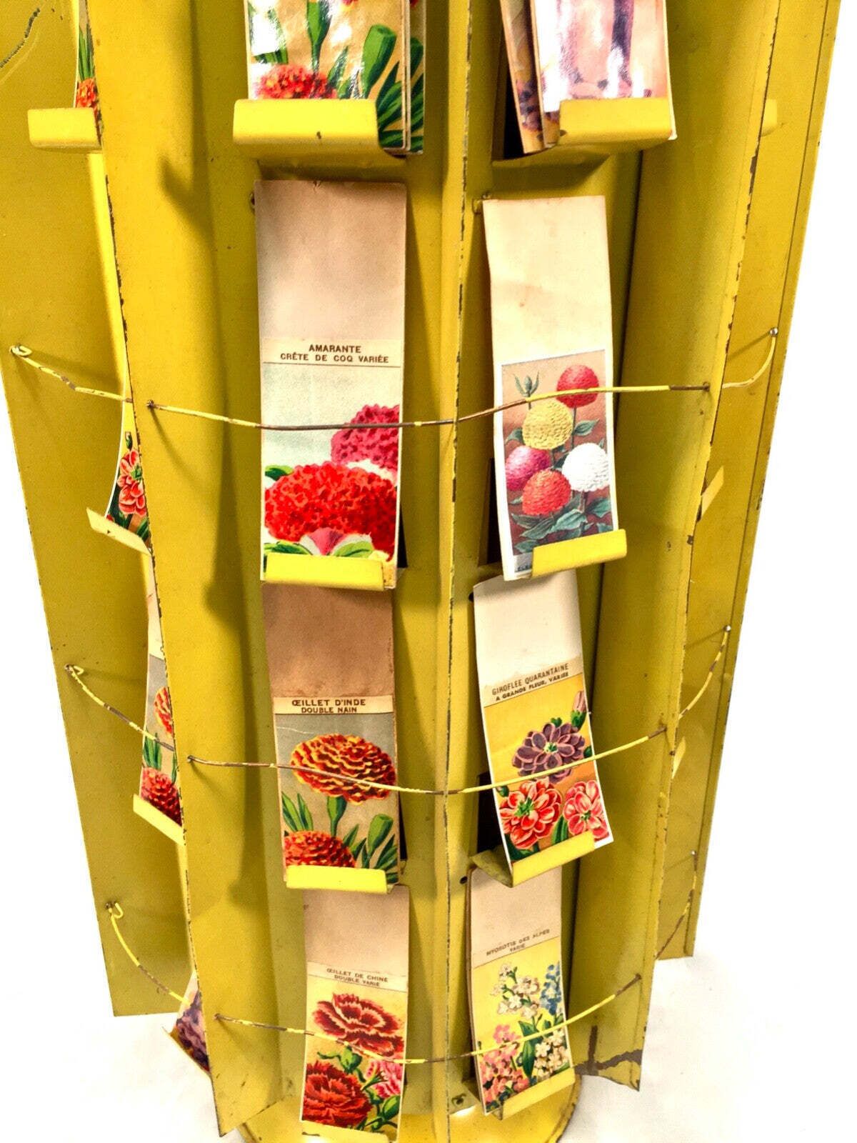 Antique Advertising Large French Shop Display Stand For Vita Garden Flower Seeds photo Home Decor