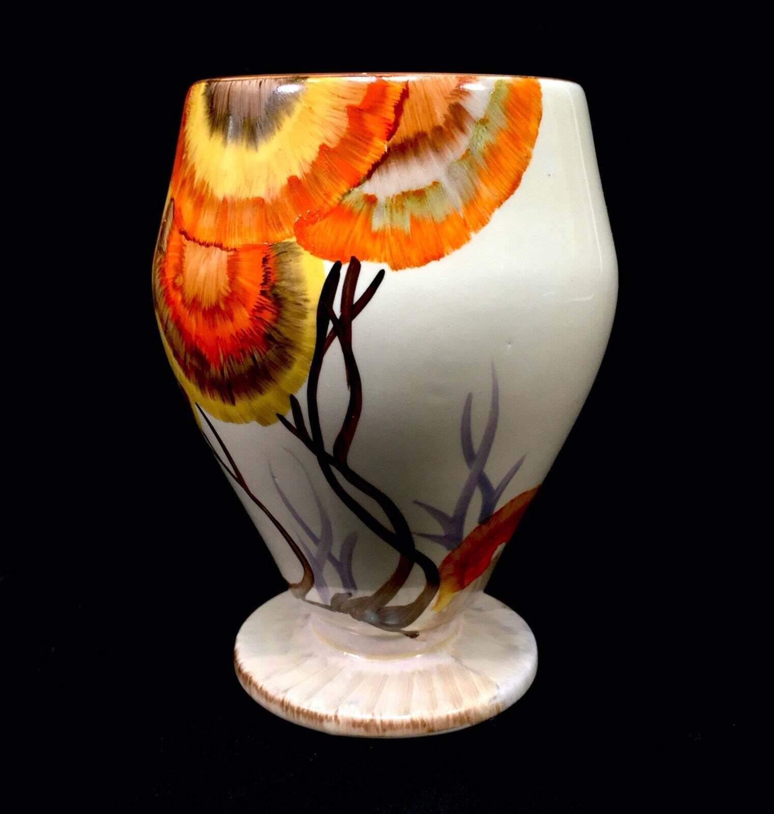 Antique Clarice Cliff   Rhodanthe Shape 363 Vase Art Deco Pottery Bizarre C1934 photo furniture