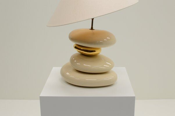 Large Pebble Table Lamp By François Chatain, France, 1980s photo Lighting