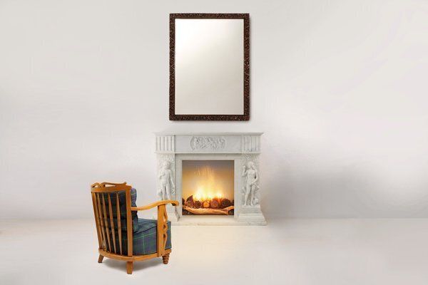French Carrara Marble Fire Place, 1950s photo Home Fixtures