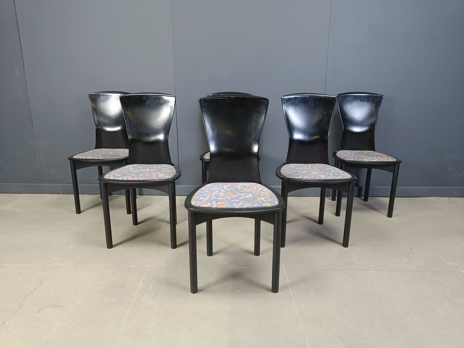 Vintage Pelope Dining Chairs By Francesco Binfarè For Cassina, 1990s photo vintage