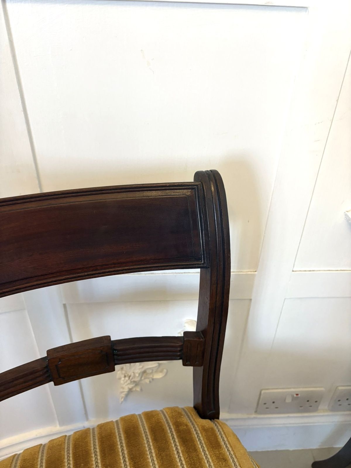 Pair Of Antique Quality Mahogany Side Chairs photo Furniture