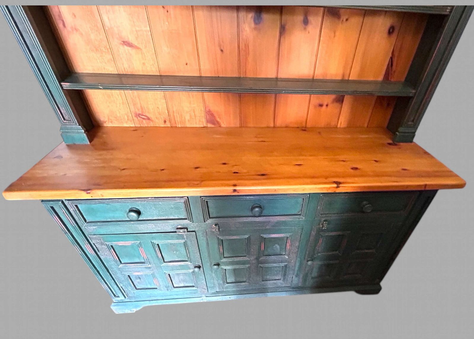 A Good Sized Pine And Painted Dresser photo Furniture