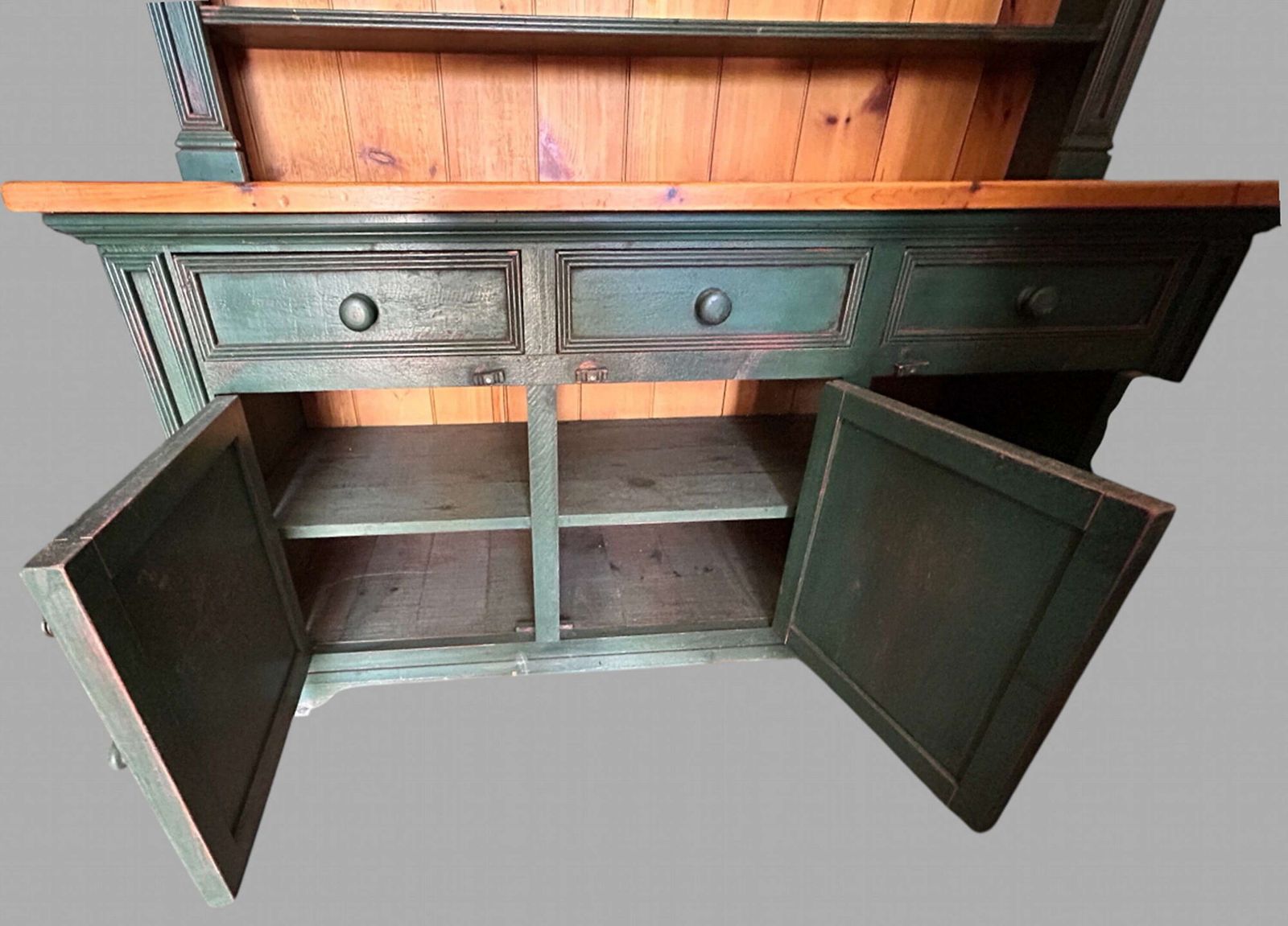 A Good Sized Pine And Painted Dresser photo vintage