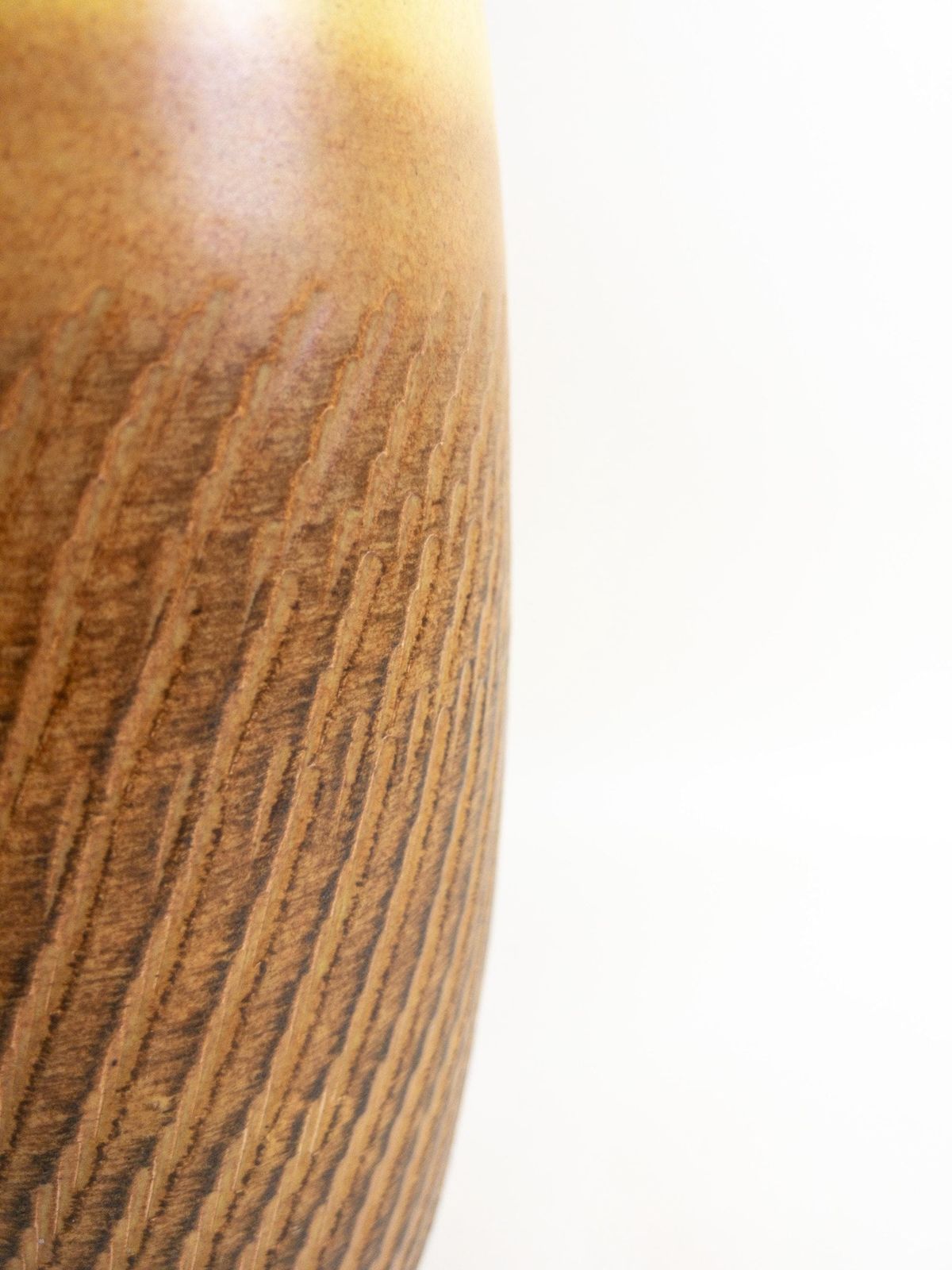 West German Pottery Vase   Lemon Yellow And Caramel Glazed Dümler And Breiden Floor Vase   Form 166 30 photo buy