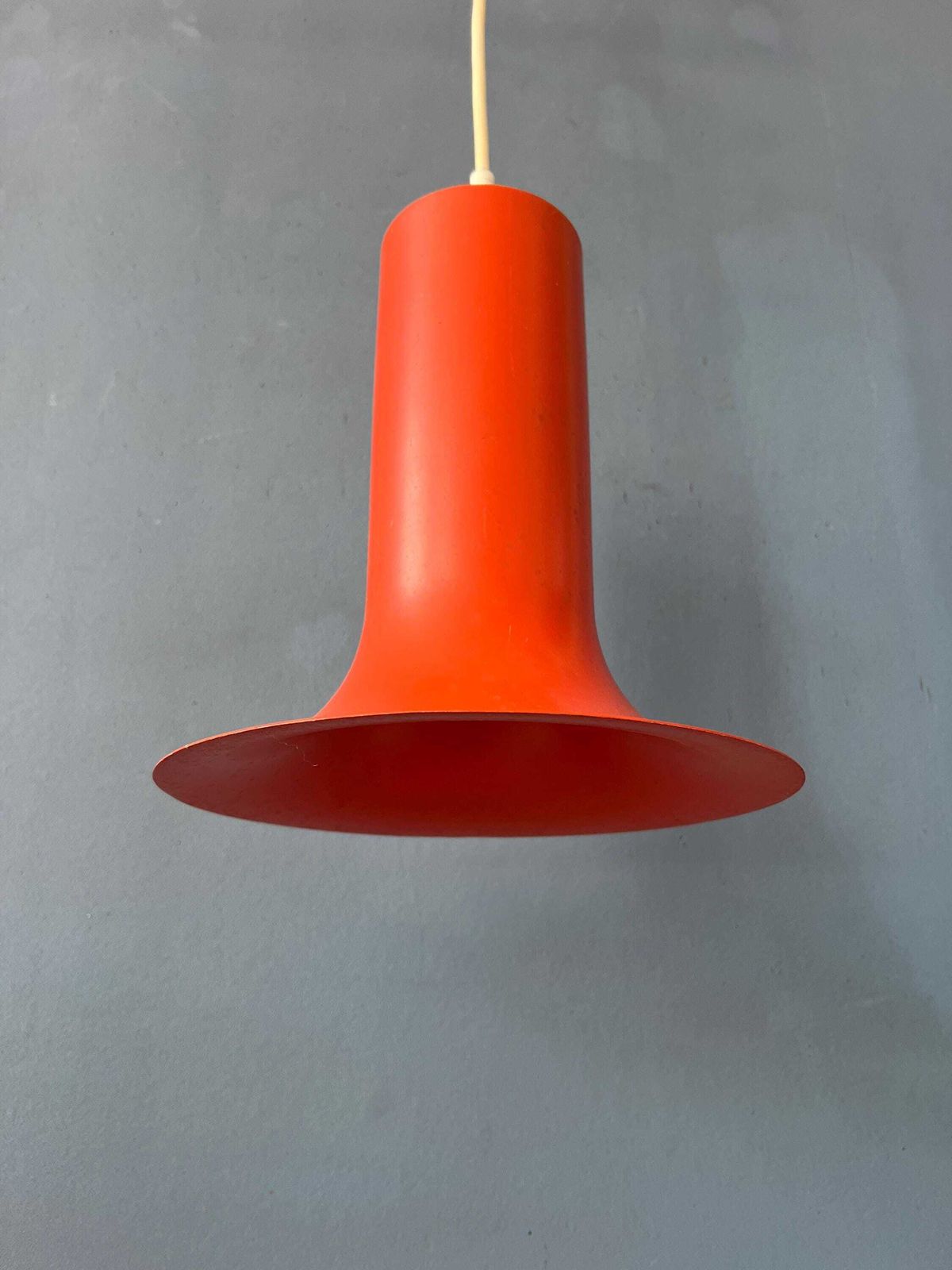 Vintage Oranje Raak Kegelvormige Hanglamp photo 259.0