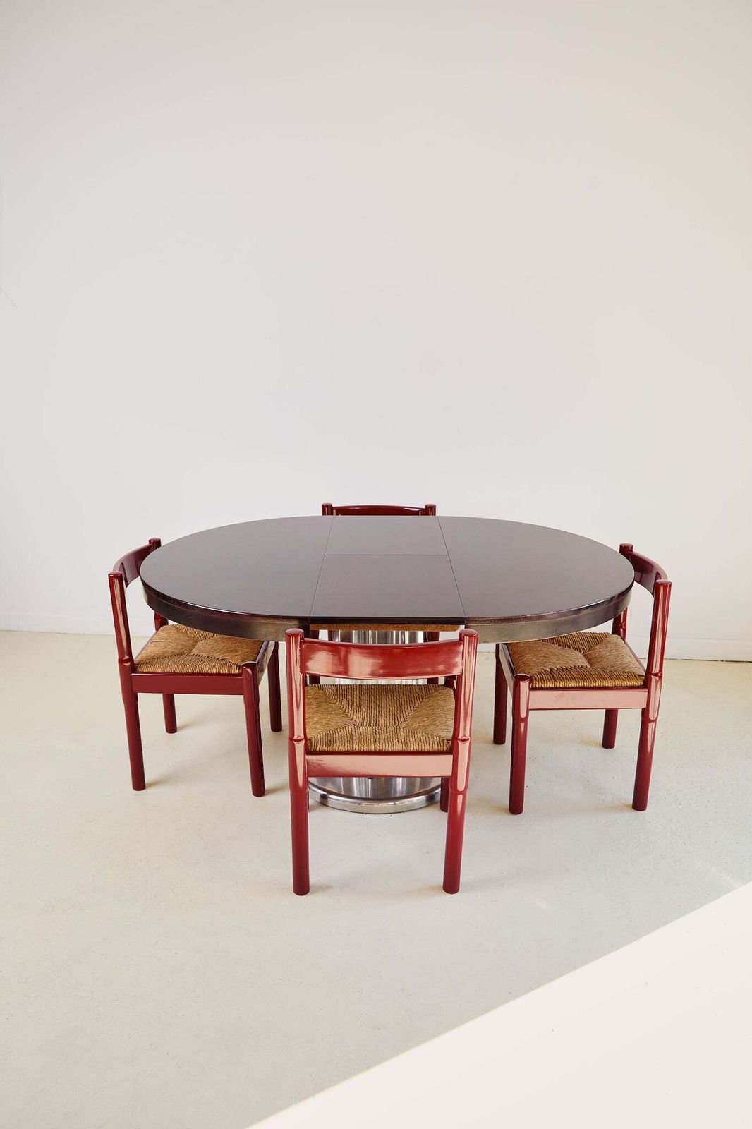 Extendable Chrome Base Dining Table In The Mannor Of Willy Rizzo photo 2500.0
