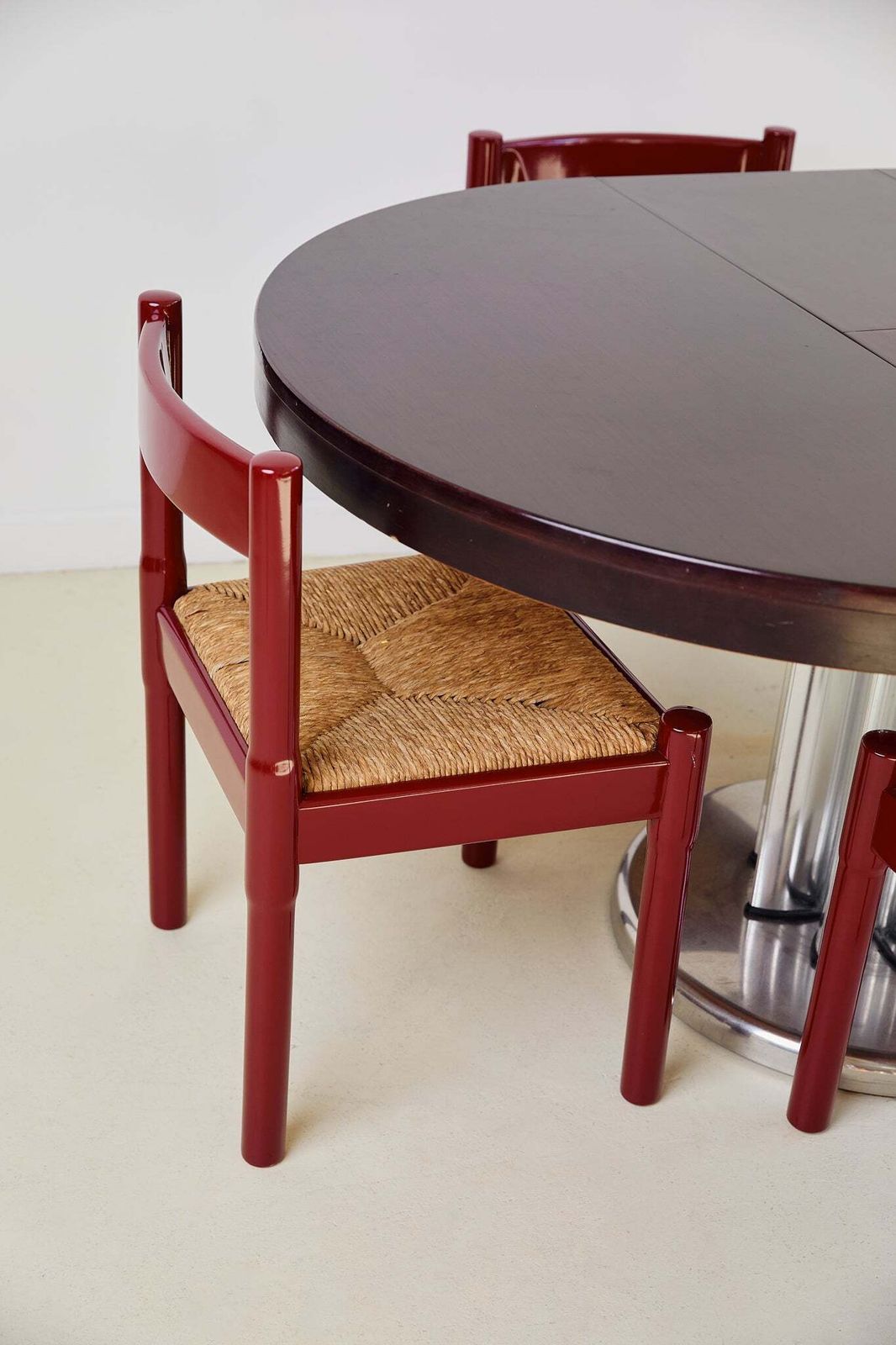 Extendable Chrome Base Dining Table In The Mannor Of Willy Rizzo photo buy