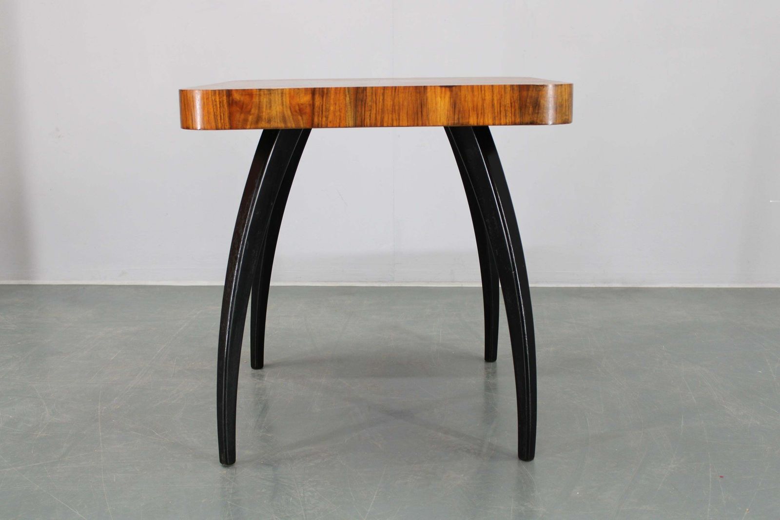 613.0 1940 Jindrich Halabala "Spider" Coffee Table In Walnut Finish, Czechoslovakia photo
