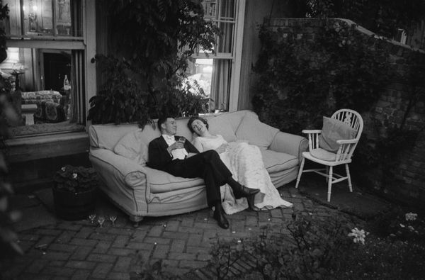 ' Couple At Party ' By Thurston Hopkins Resin