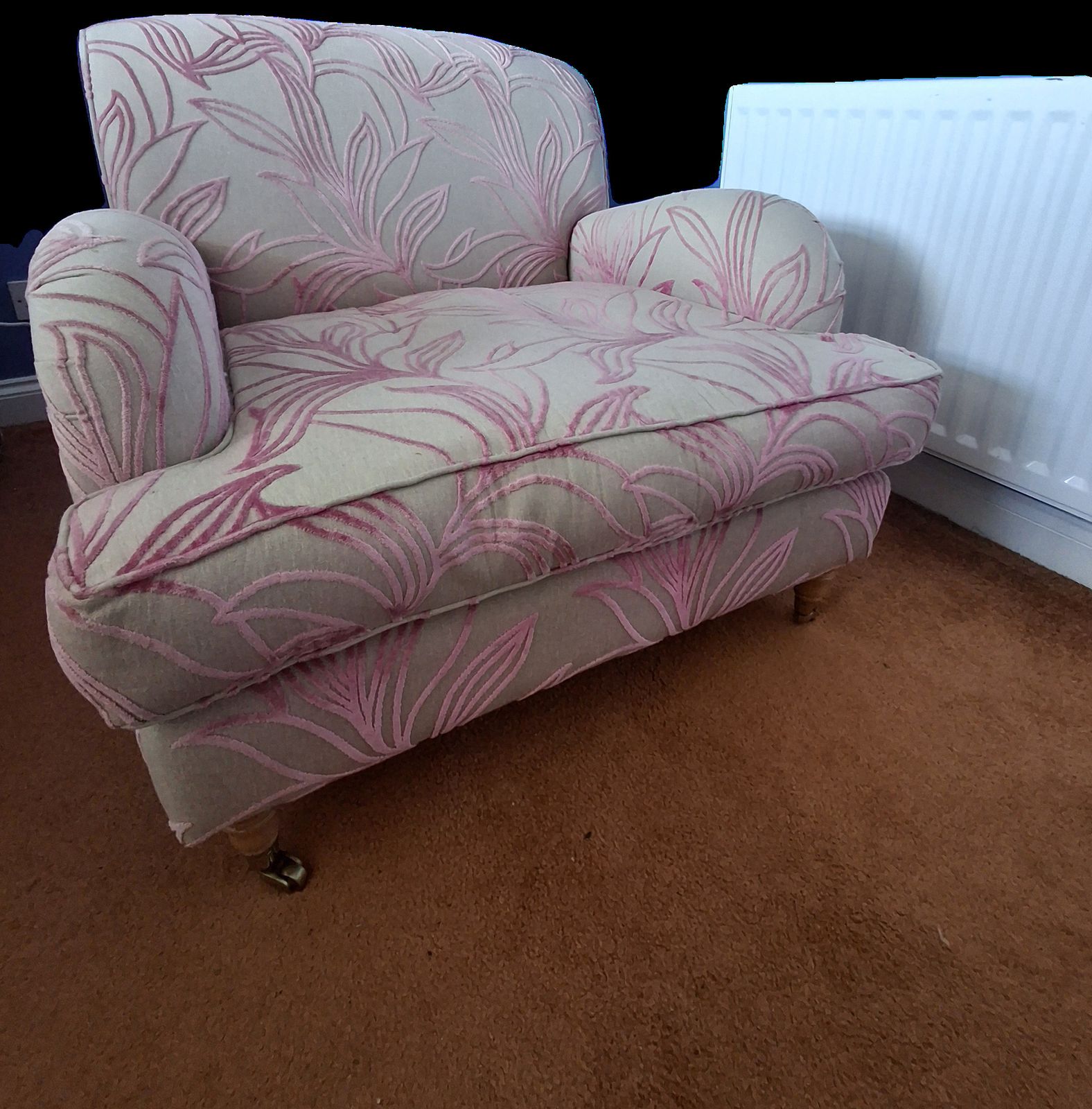 Chaise Longue Armchair With Matching Footstool photo for sale