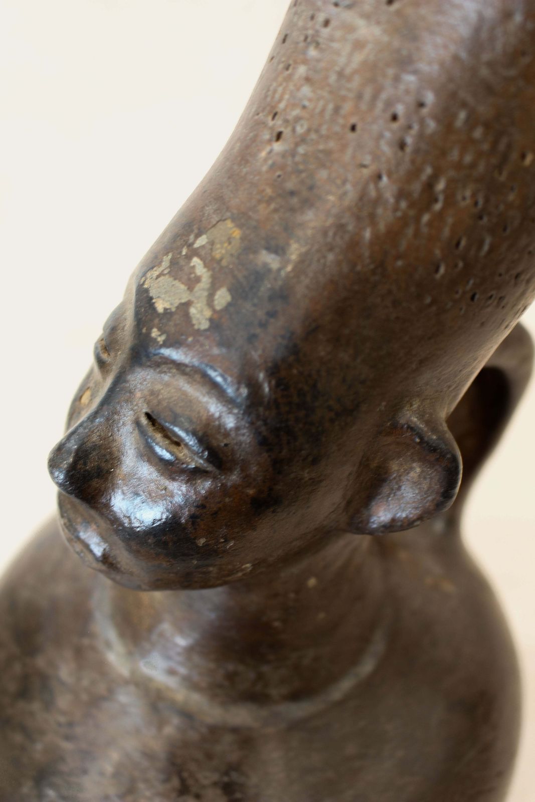 Mangbetu Figural Clay Pot 02, Mid 20th Century photo for sale