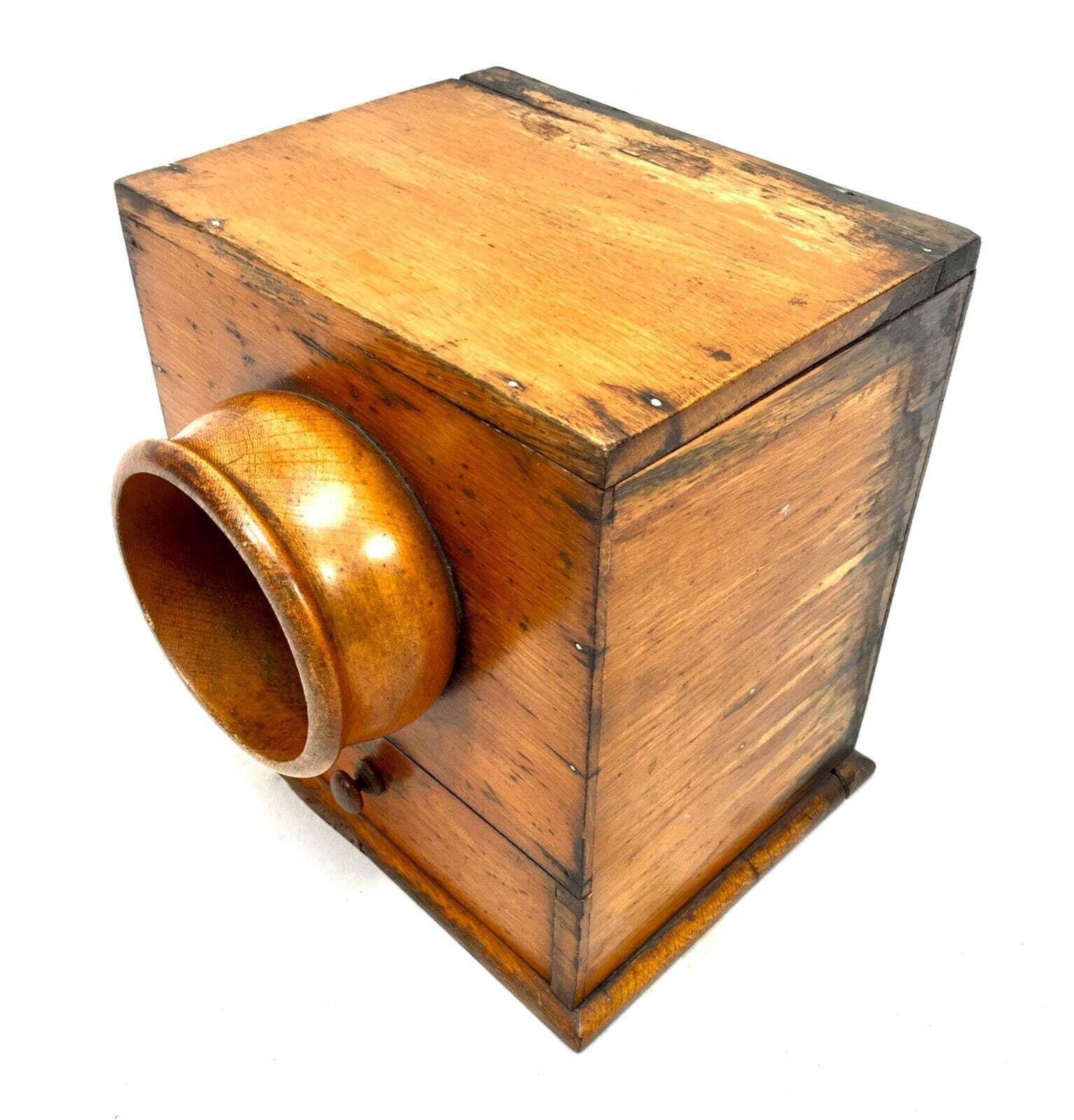 Antique 19th Century Victorian Wooden Secret Masonic Ballot Box / Voting C.1880 photo furniture