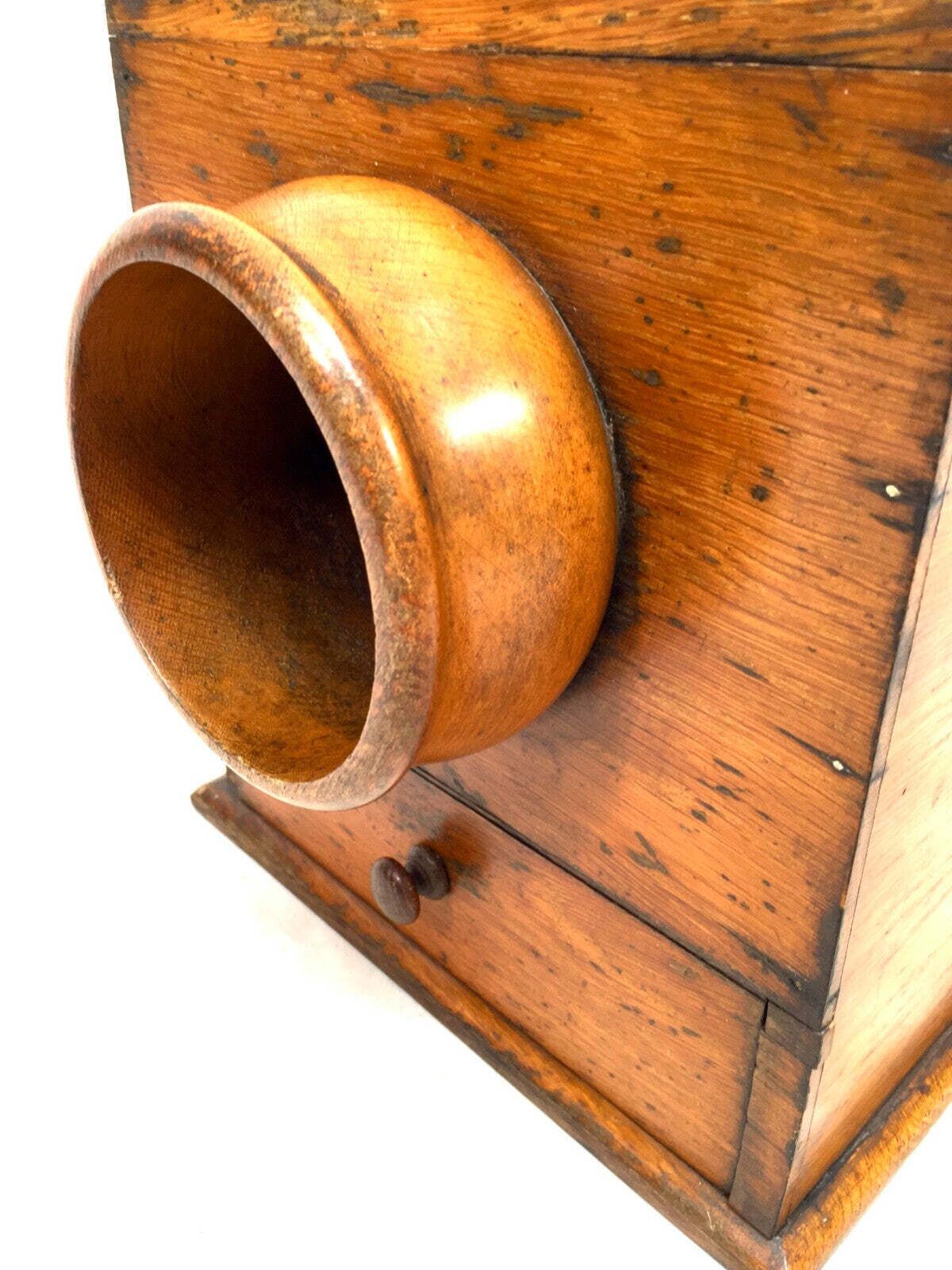 Antique 19th Century Victorian Wooden Secret Masonic Ballot Box / Voting C.1880 photo for sale