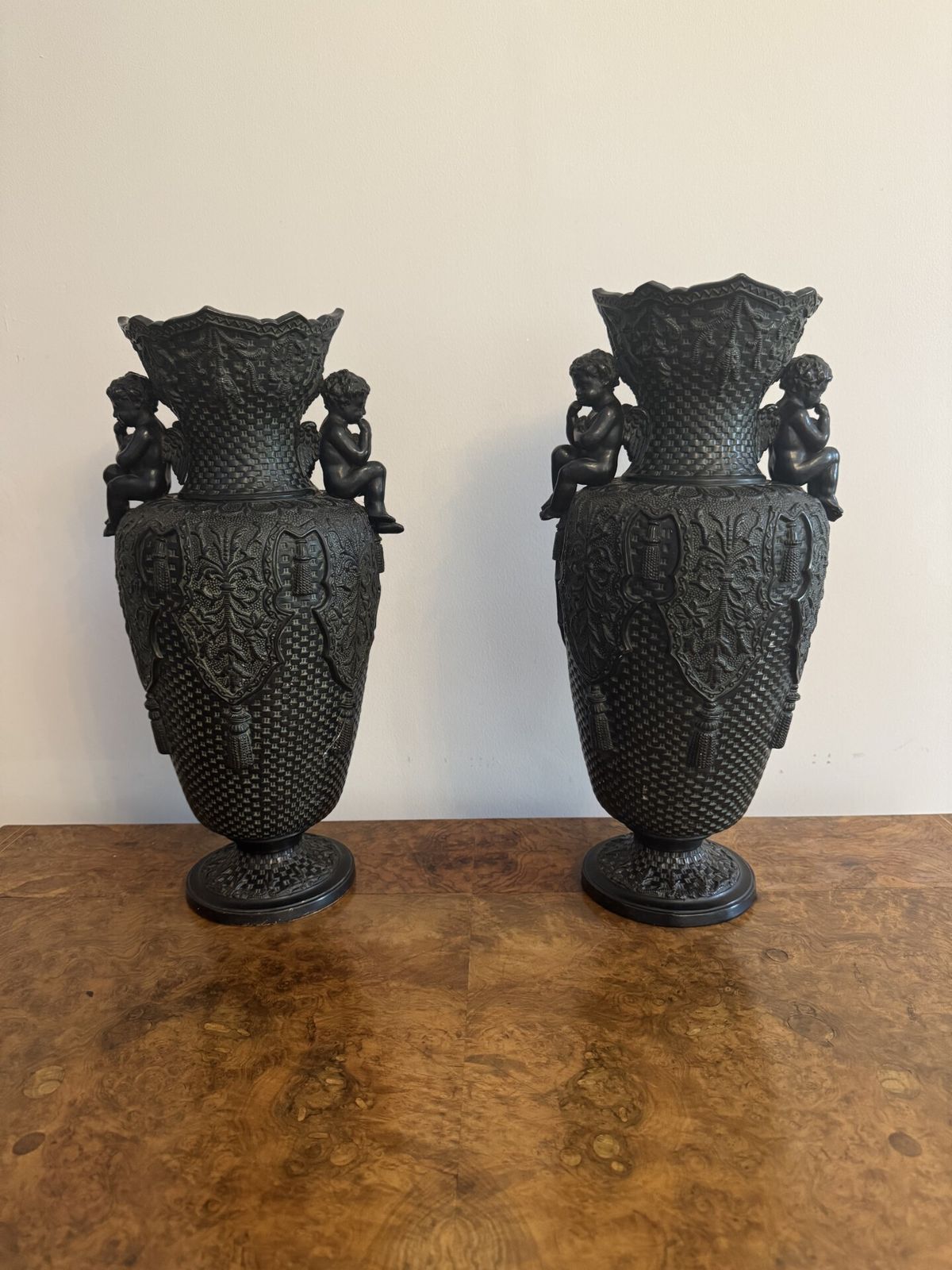 Elegant Pair Of Antique Vases By Bernhard Bloch photo furniture