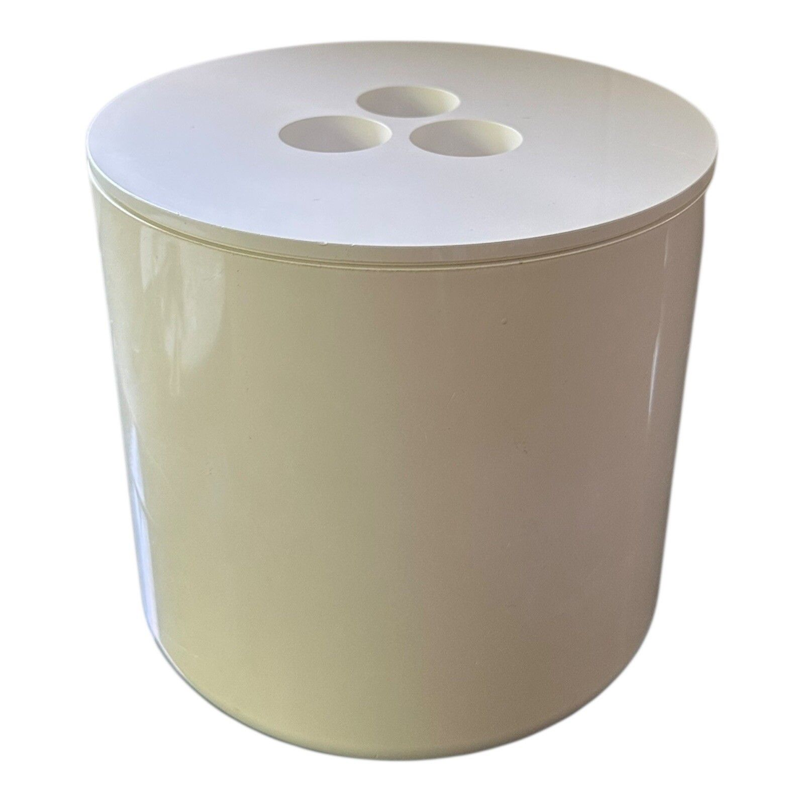 Crayonne Vintage Cream Ice Bucket / Container. Habitat 1970's Plastic