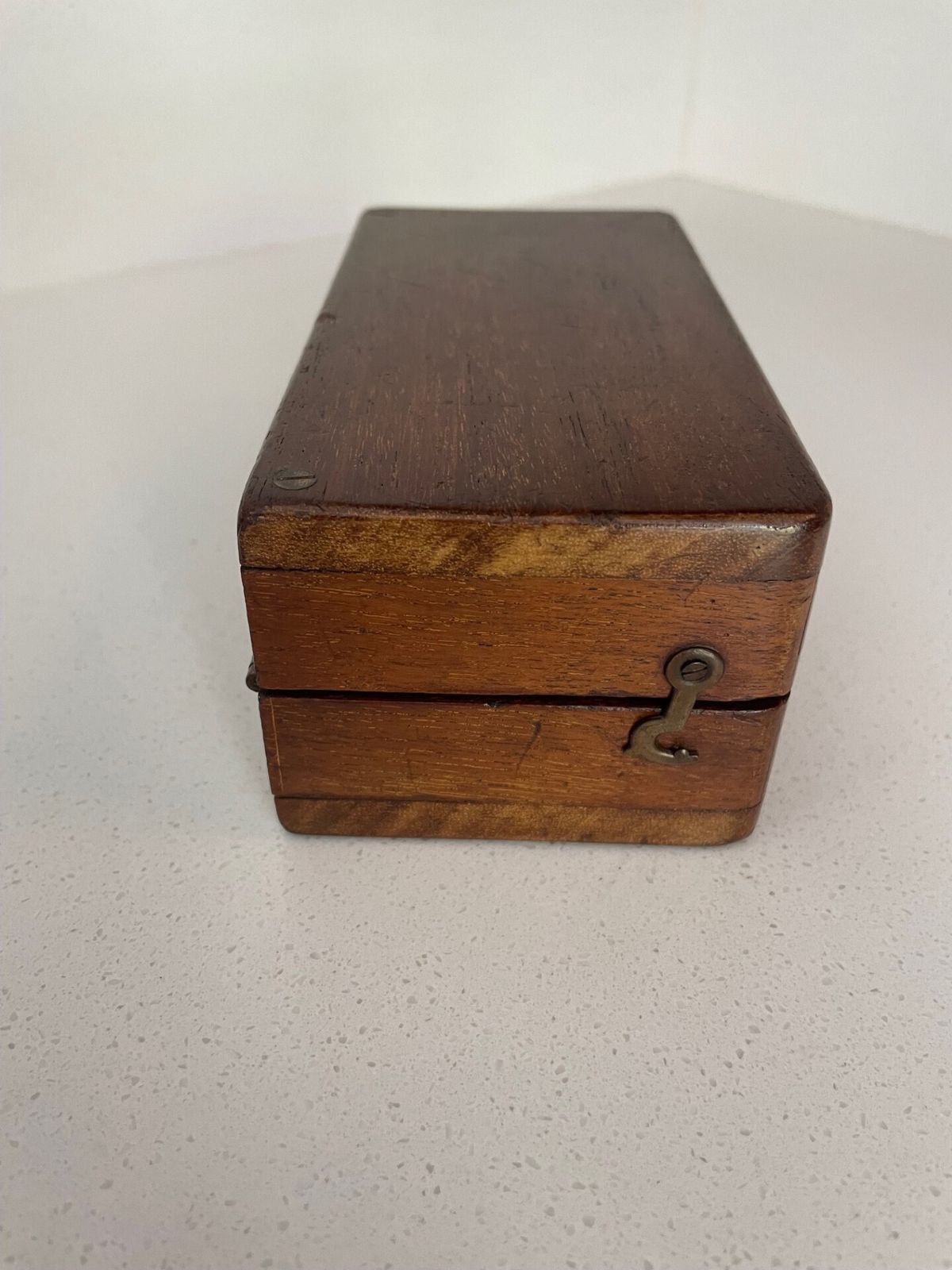 Antique Mahogany Cased Travelling Chest Set photo vinterior