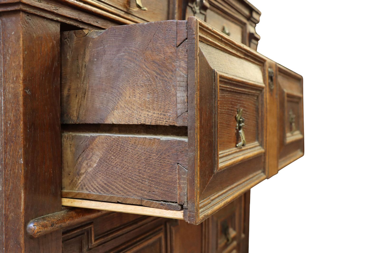 Charles II Oak 2 Part Chest, 1600s photo vinterior