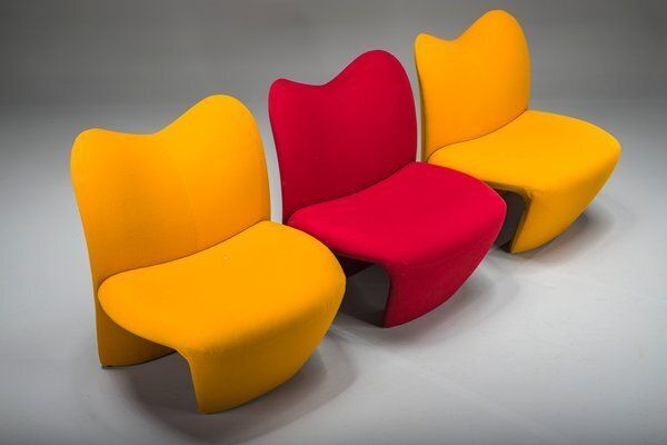 photo vinterior Multipla Lounge Chairs By Dillon & Wheeler For Kron Design, 1990s, Set Of 3