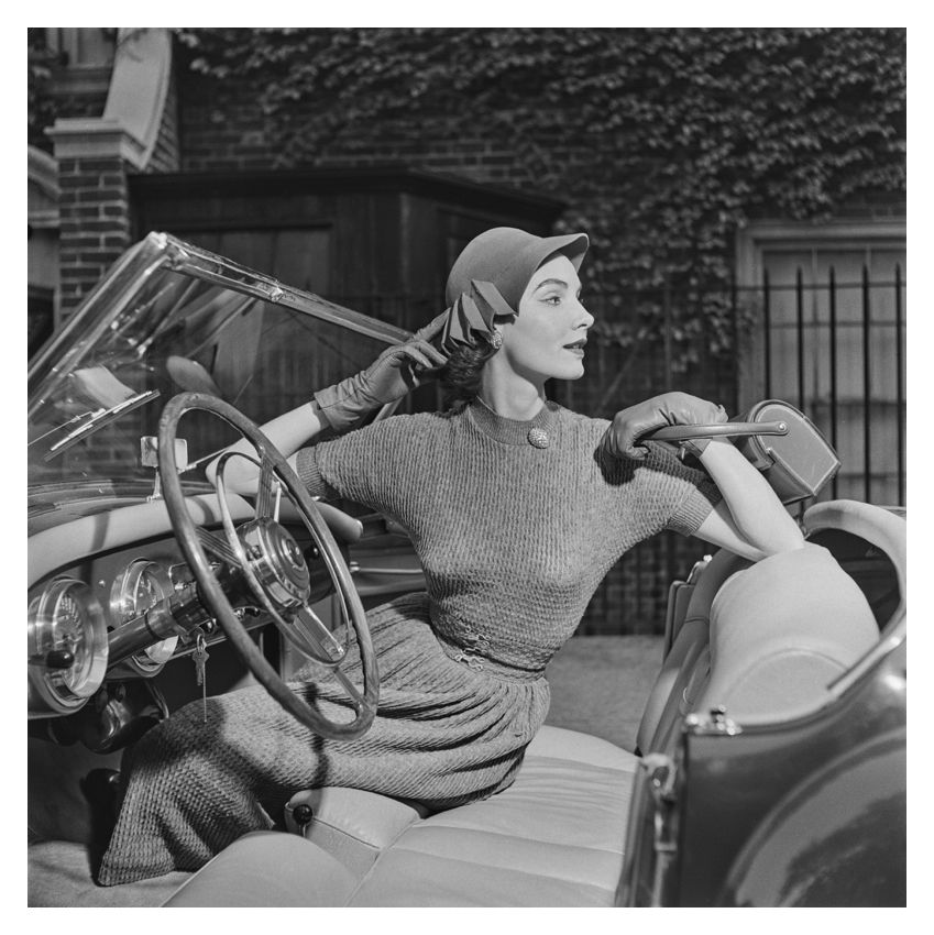 Slim Aarons 'Modelling For Saks Fifth Avenue' Unframed Archival Pigment Print photo furniture