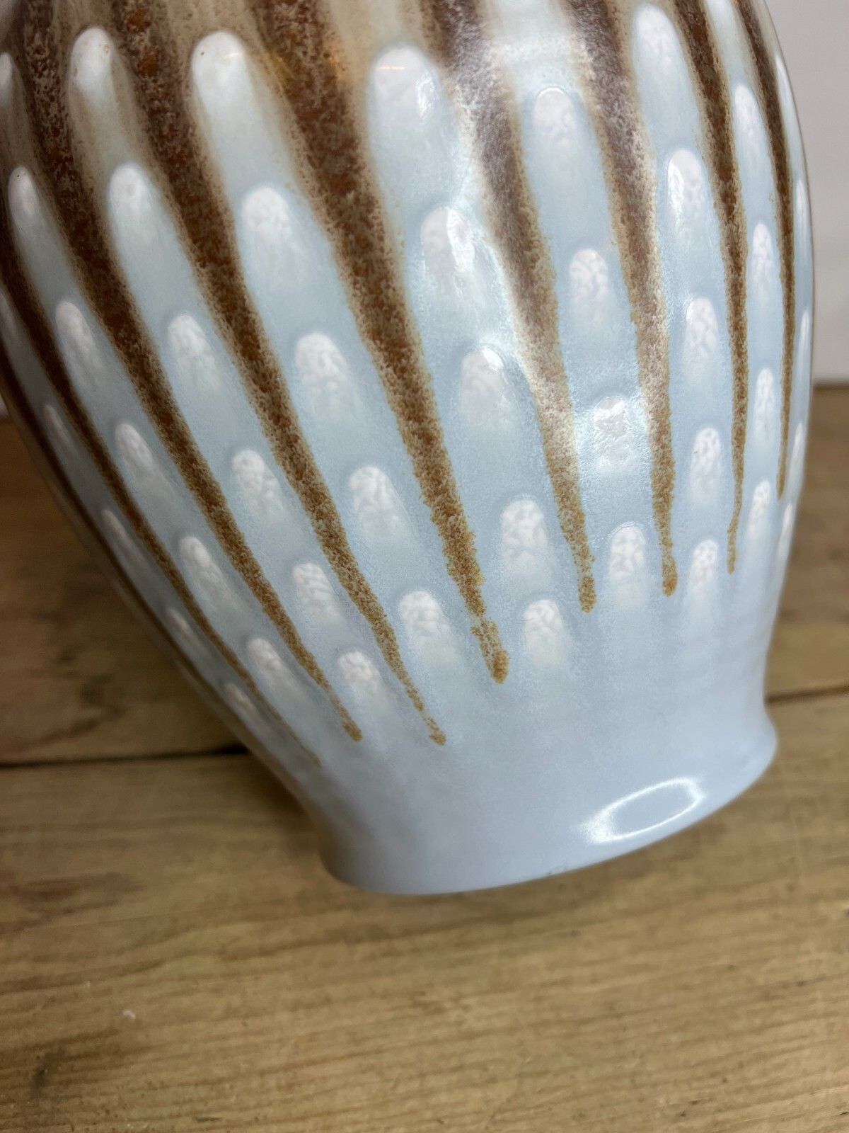 Art Deco Pilkingtons Royal Lancastrian Pottery Vase Eric Bridges Peacock Feather photo buy