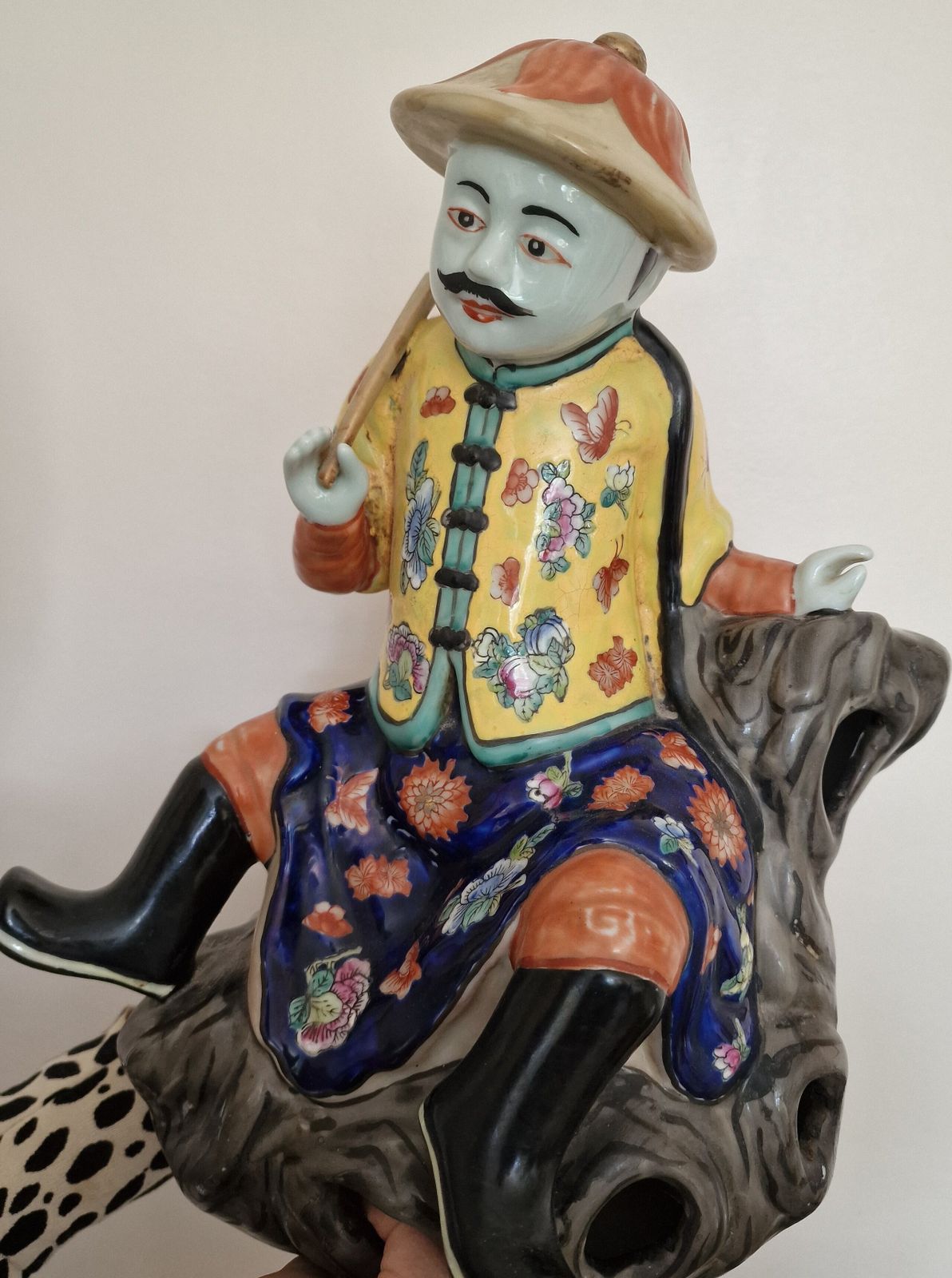 Large Chinese Porcelain Figurine Pair – Hand Painted – Mid Century Republic Style – 40cm – Mint Condition” photo furniture